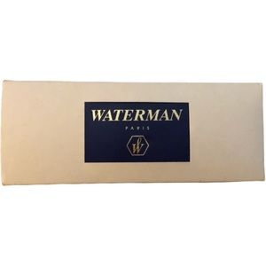 Never Used Waterman Paris Pen/Mechanical Pencil Set Blue Velveteen Box w/Cover